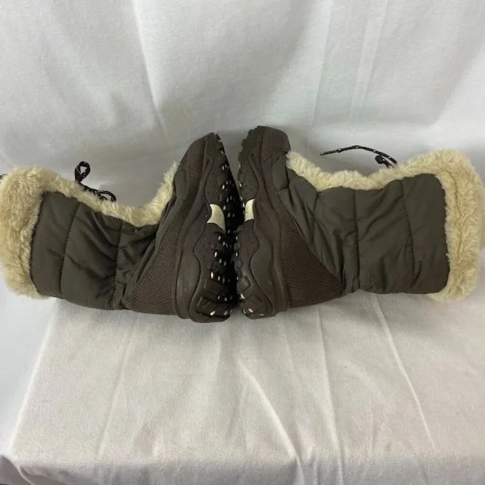 The North Face ALPH Trail Winter Boots Brown Girls‎ Sz 3.